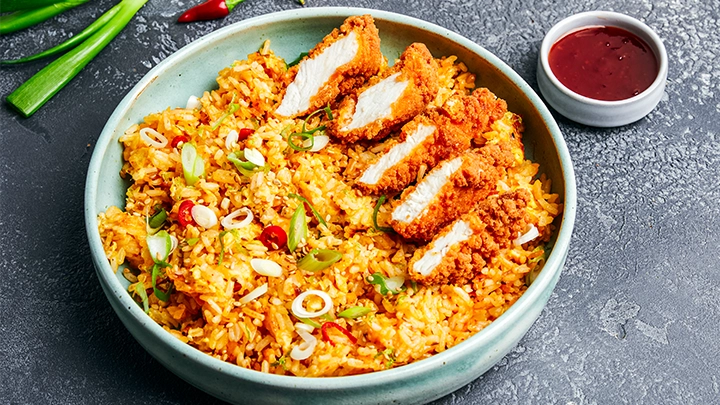 Riz croustillant Thai