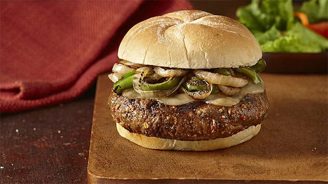 Philly Style Cheesesteak Burger 