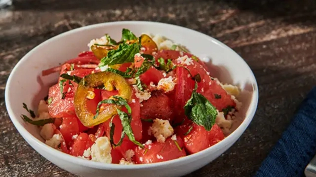 Watermelon And Jalapeno Salad
