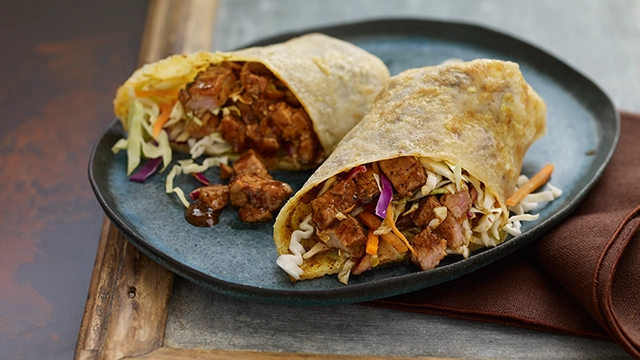 Asian Egg Crepes With Pork & Carolina Sauce