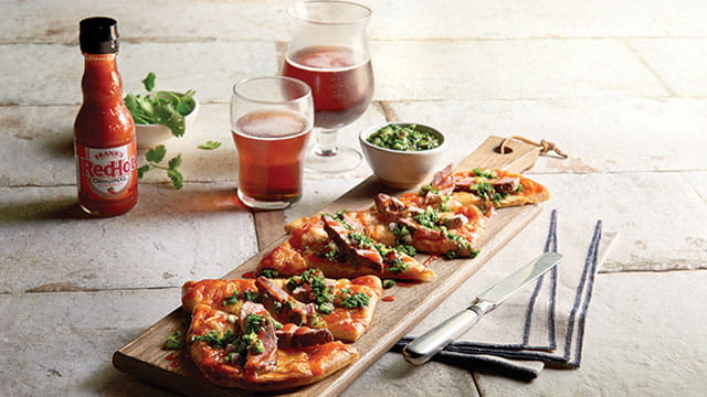 ARGENTINE CHIMICHURRI BEEF FLATBREAD