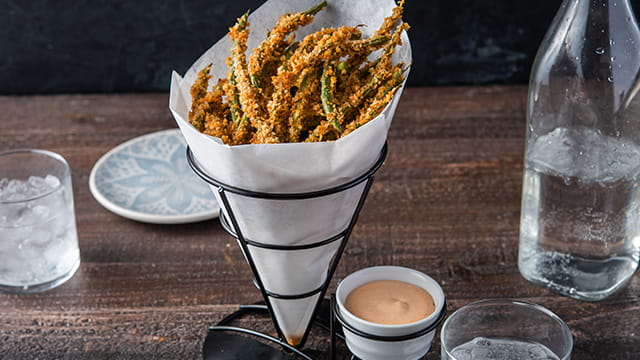 Crispy Green Bean Fries with OLD BAY® Hot Sauce Aioli
