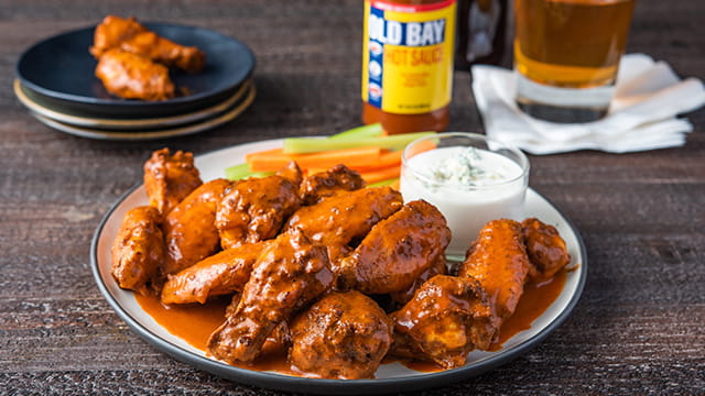 Fiery OLD BAY® Hot Sauce Wings						
