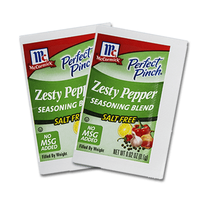 McCormick Culinary Perfect Pinch Zesty Pepper Salt-Free Seasoning Blend Packets