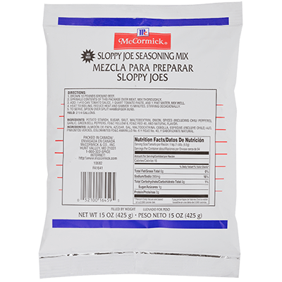 McCormick Culinary Sloppy Joe Seasoning Mix