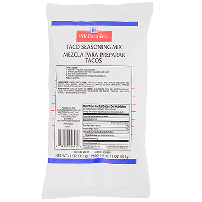 McCormick Culinary Taco Seasoning Mix Pouch 11 oz
