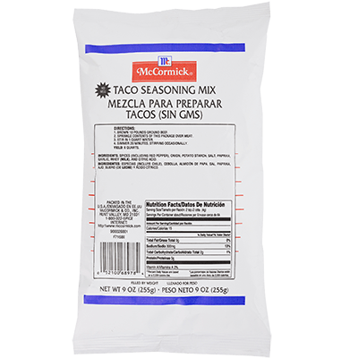 McCormick Culinary Taco Seasoning Mix Pouch 9 oz