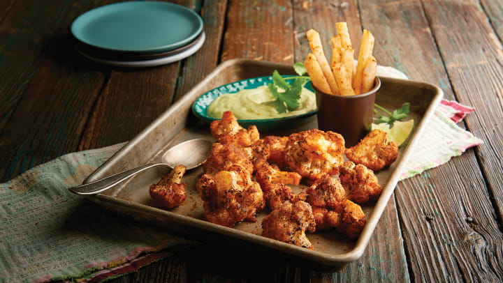 Basque Inspired Cauliflower Bites