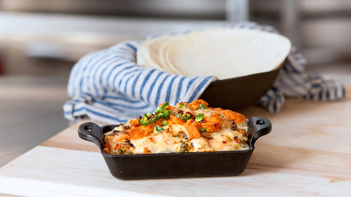 Crawfish and Crab Queso Fundido