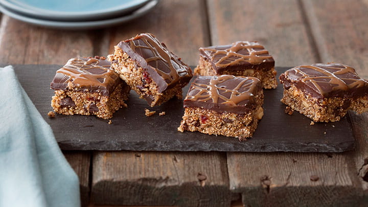 Dark Chocolate and Cranberry Amaranth Bars