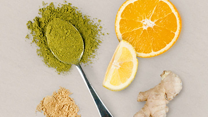 Matcha Green Tea with Ginger and Citrus Blend