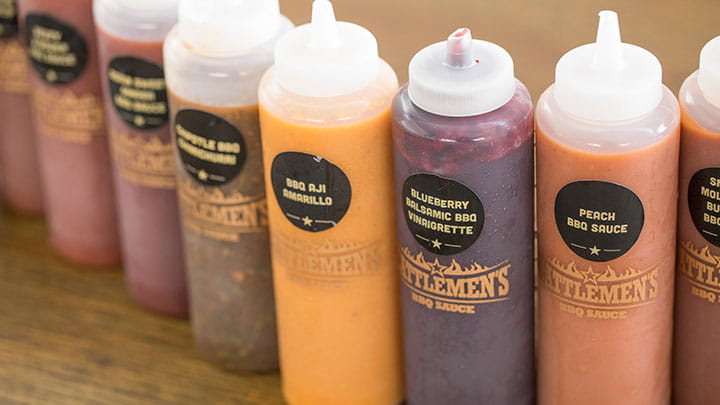 Mango Chipotle BBQ Sauce with Chile Lime Rub