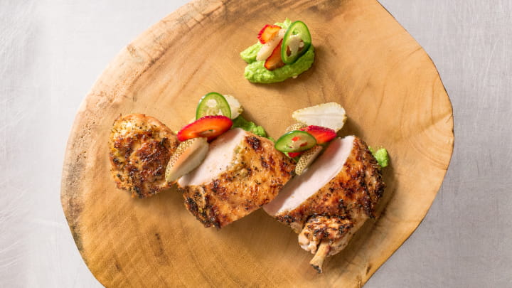 Mojito Lime Chicken with Strawberry Salad