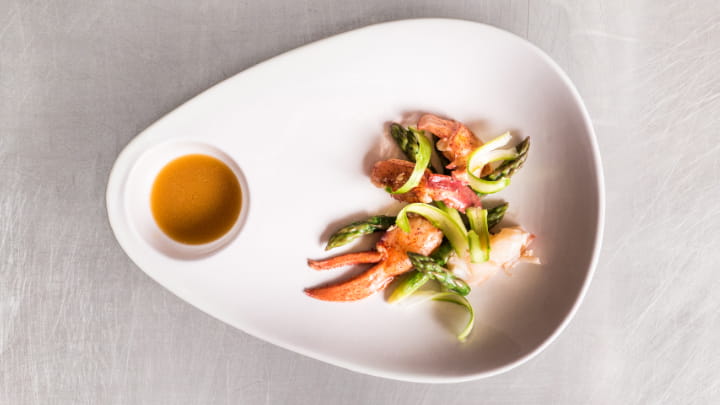 OLD BAY Spiced Lobster and Asparagus