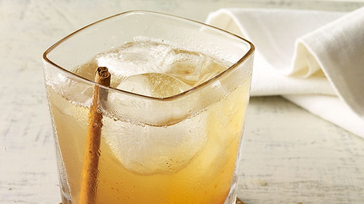 Peachy Bourbon with Smoked Cinnamon Bitters