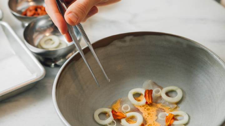 Sea Bream Ceviche with Red Curry and Coconut