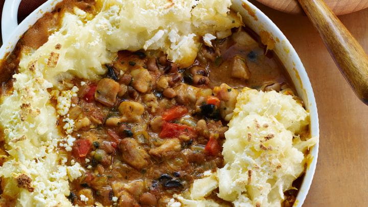 Bahian Chicken and Bean Sherperds Pie