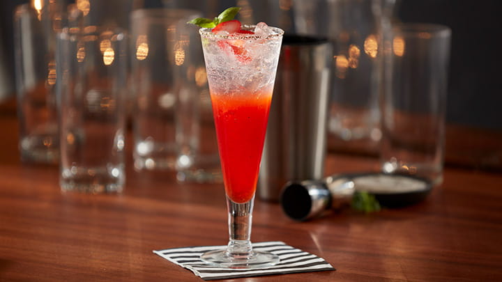 Black Pepper Strawberry Basil Mocktail