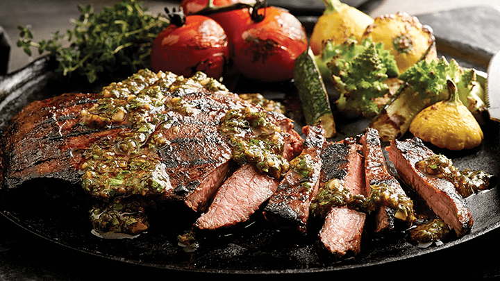 Flank Steak with Chipotle BBQ Chimichurri