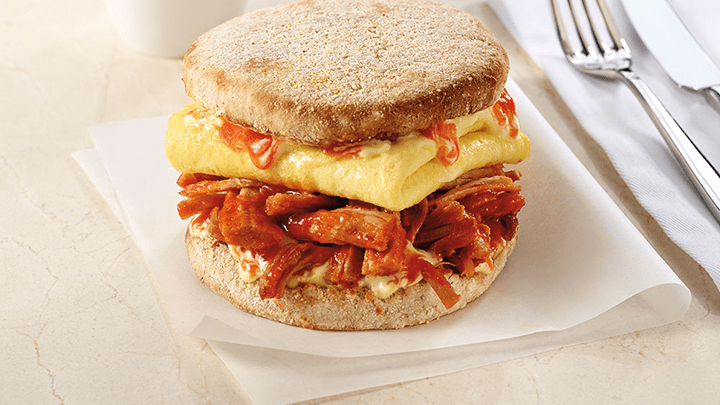 Chicken and Egg Sandwich with Sriracha Hollandaise