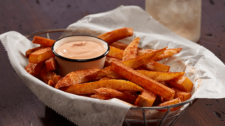 Smoked Paprika Fries with Tomato Paprika Aioli