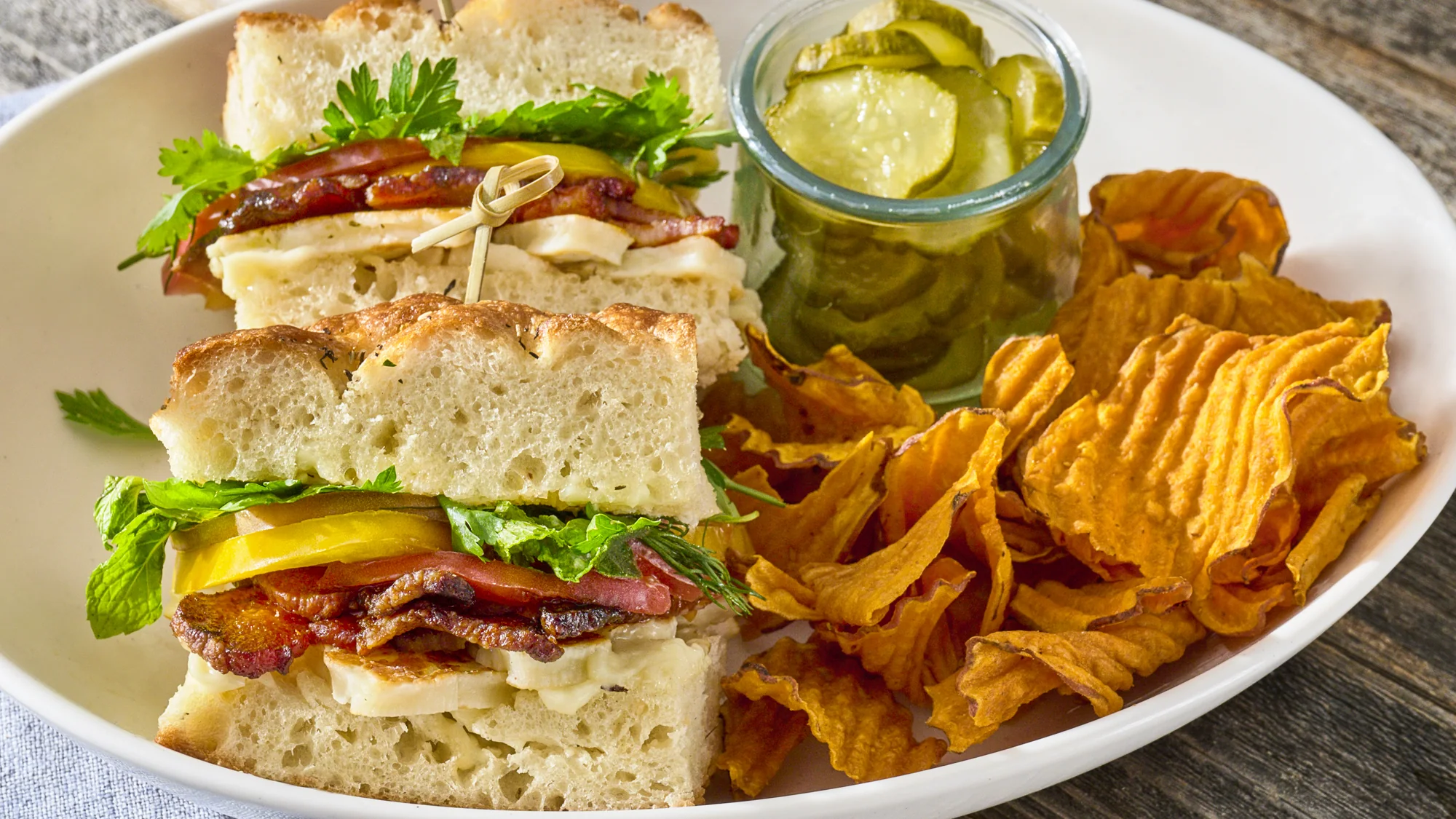 Focaccia Méditerranéenne Halloumi façon BLT