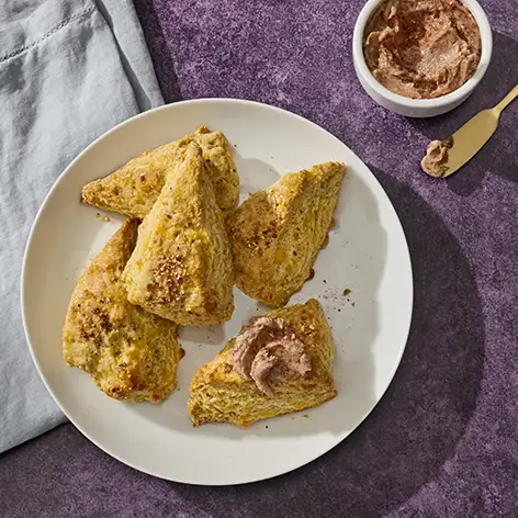 Black Currant Cornbread Scones