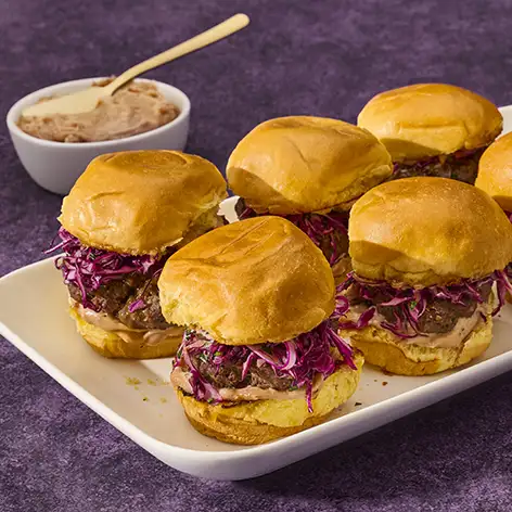 Black Currant Smashburger Sliders
