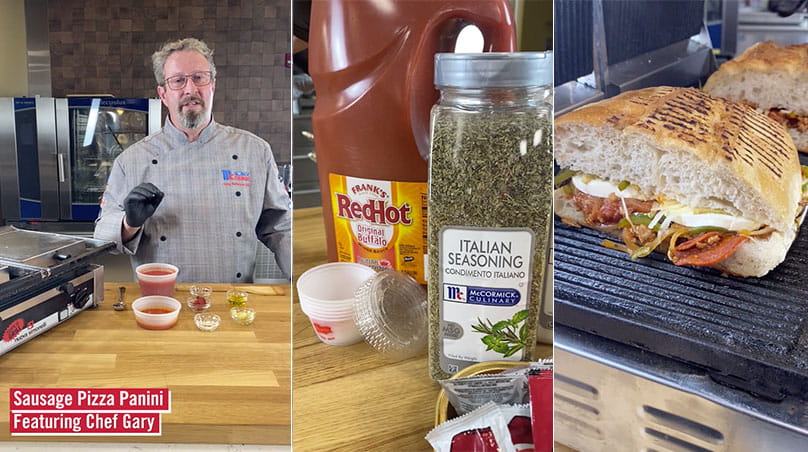 Sausage Pizza Panini