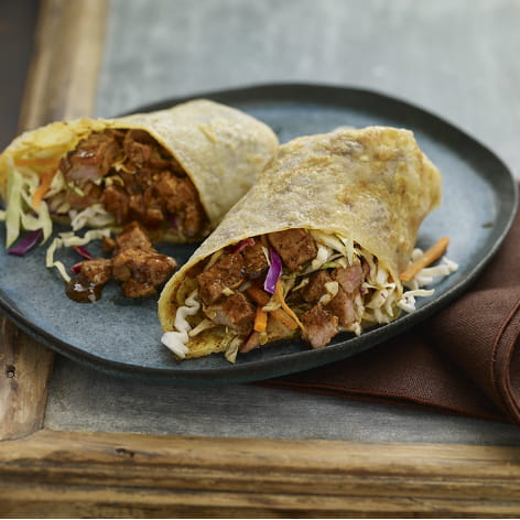 Asian Egg Crepes with Pork and Carolina Sauce