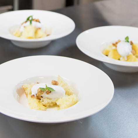 Berbere Sponge Cake with Coconut Milk Sorbet