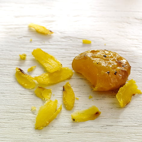 Beet Carpaccio with Rosemary Cured Egg Yolk