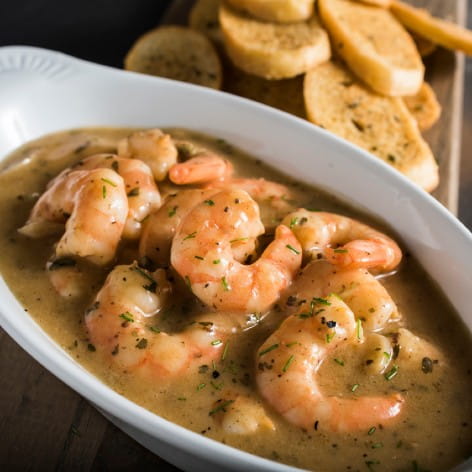 Garlicy Lemon Pepper Shrimp