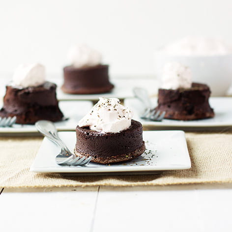 Bittersweet Chocolate Torte with Passion Fruit Cream
