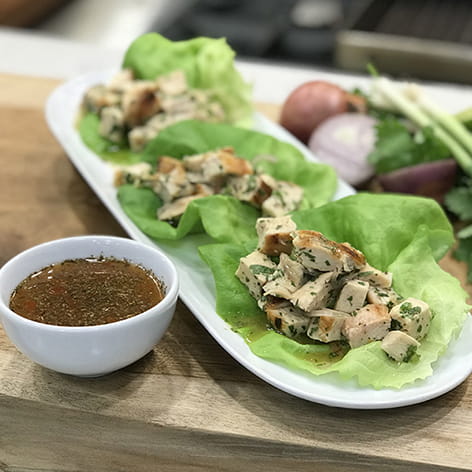 Chainge Mai Chicken Lettuce Wraps