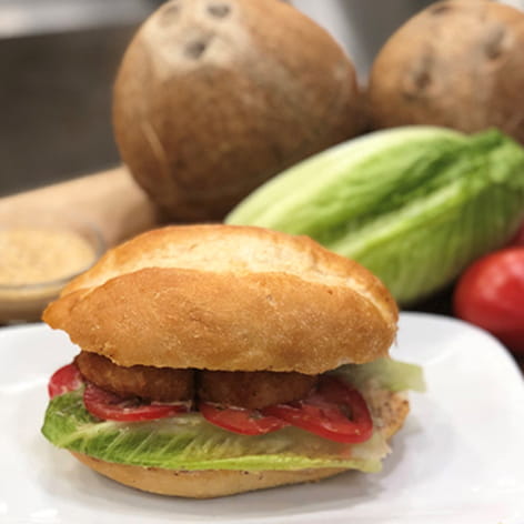 Coconut Shrimp Po Boy Sandwich