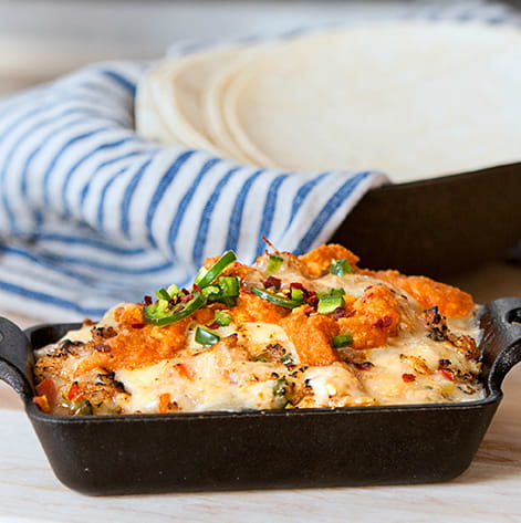 Crawfish and Crab Queso Fundido