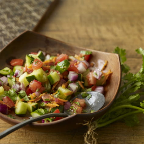 East African Fresh Tomato and Cucumber Salad
