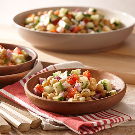 Garlic and Herb Chickpea Salad