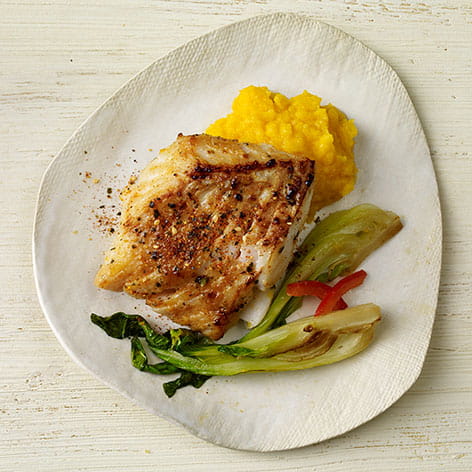 Japanese 7 Spice Cod with Miso Butternut Squash and Bok Choy