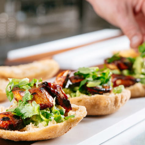 Johnny Cakes with Guacamole