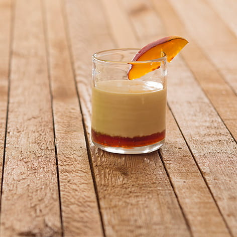 Peach and Vanilla Brulee Cocktail