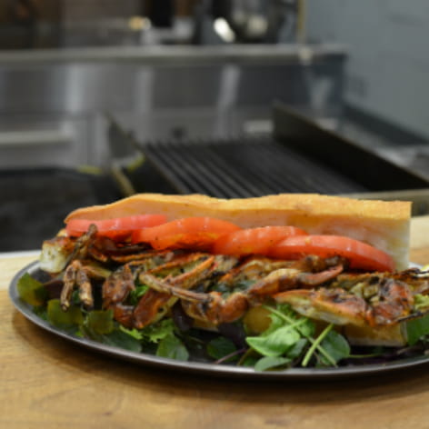 Grilled Soft Shell Crab Po Boy