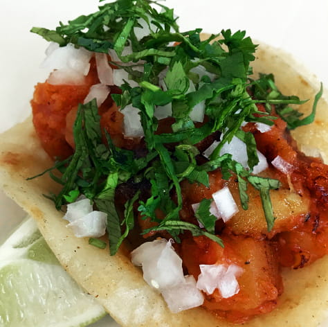 Spiced Potato and Tomato Tacos