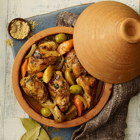 Spiced Chicken Tagine with Preserved Lemon and Olives