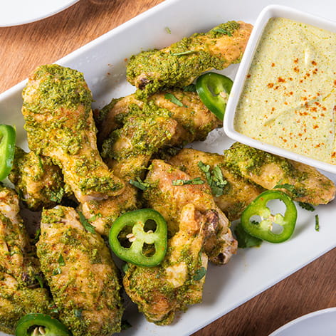 Green Harissa Wings