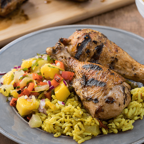 Jerk Chicken with Mango Salsa