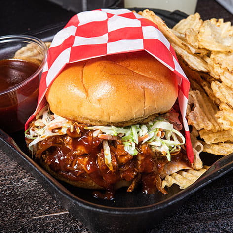 memphis sweet pulled chicken sandwich