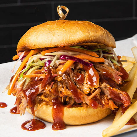 Stubb's Pulled Pork Sandwich