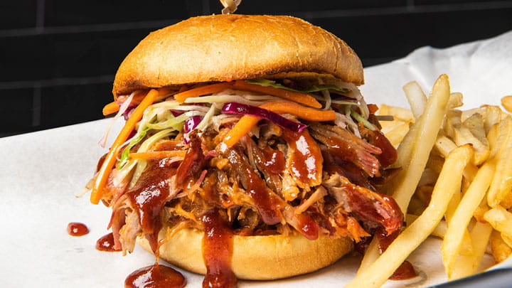 Stubb's Pulled Pork Sandwich